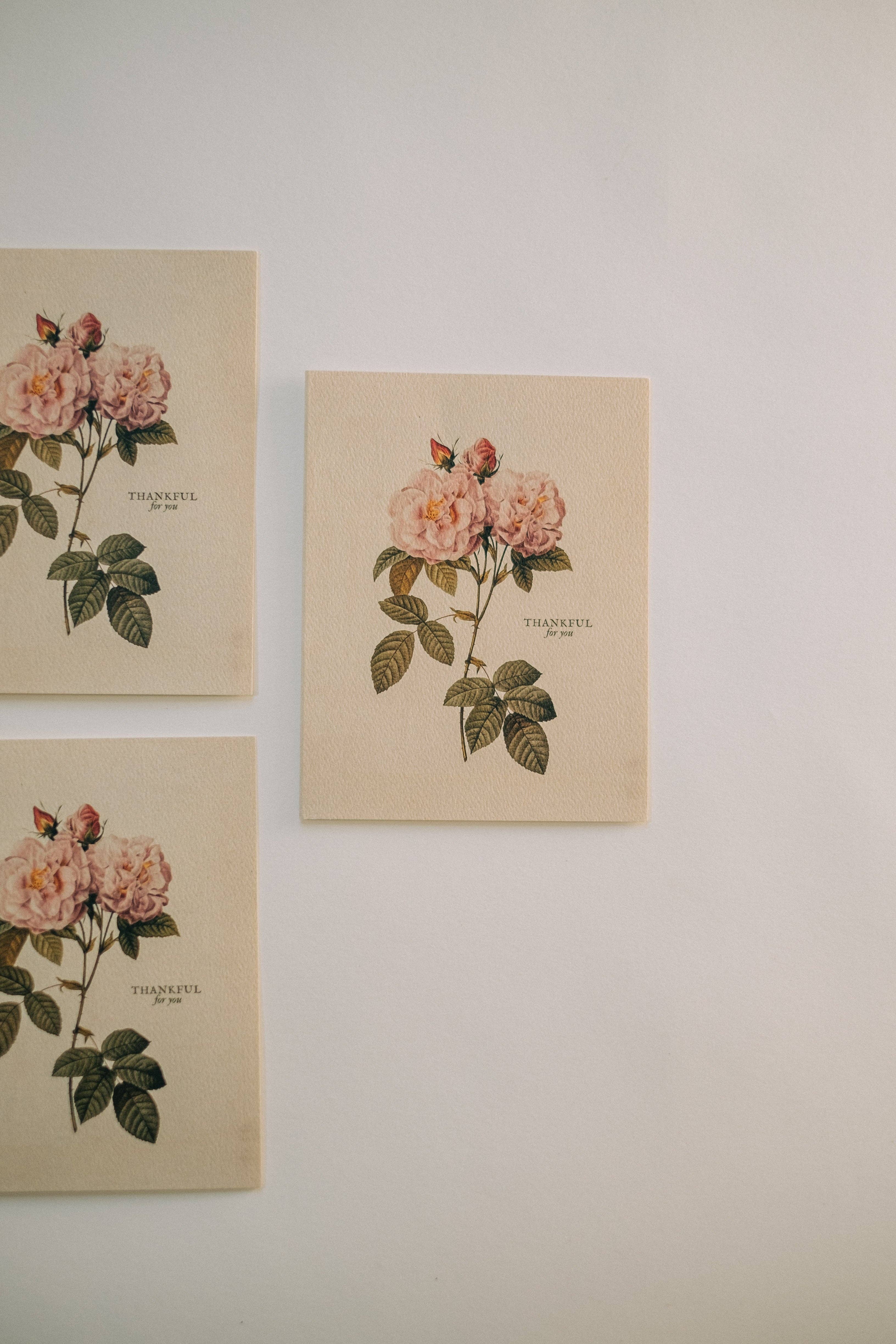 These Stones - Wholesale Stationery/Notecard Set - Thankful For You Floral Note Card Set4