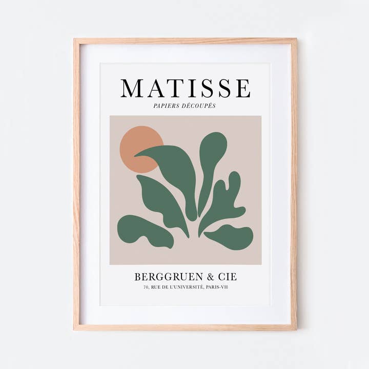 Sugar & Canvas – Großhandel Kunstdruck – Henri Matisse Cut-Outs Vintage Poster Kunstdruck | Matisse Print, Matisse Poster, Berggruen und Cie, Papiers Decoupes, botanischer Druck #M25