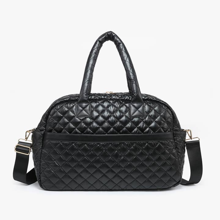 Jen & Co. - Wholesale Weekender Bag - Women's - M2401 Mills Quilted Nylon Weekender Bag