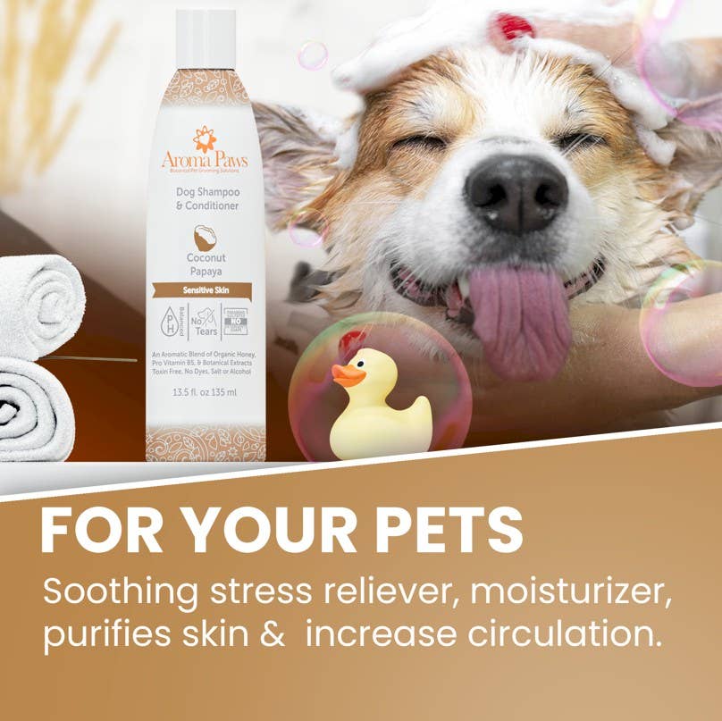 Aroma Paws - Vendita all'ingrosso Shampoo - Cani - Shampoo e Conditioner per Cani alla Papaya e Cocco 400 ml6