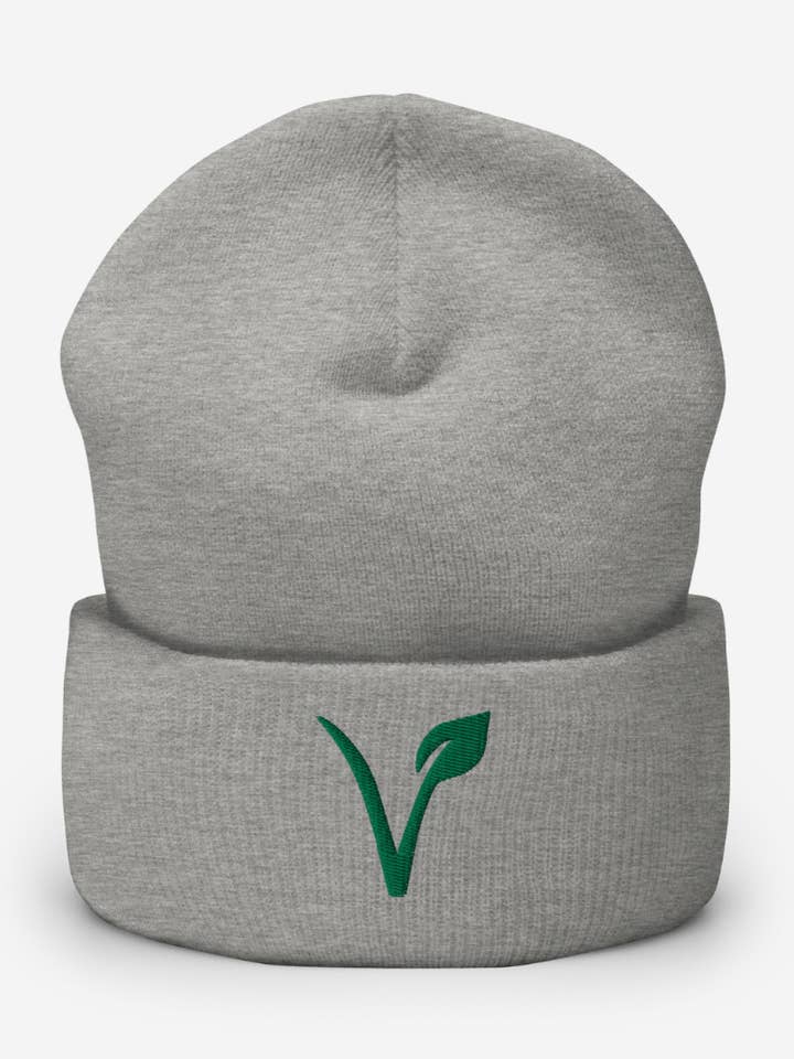 V-Leaf Beanie med manchetter for engroshandel hos Plant Babes