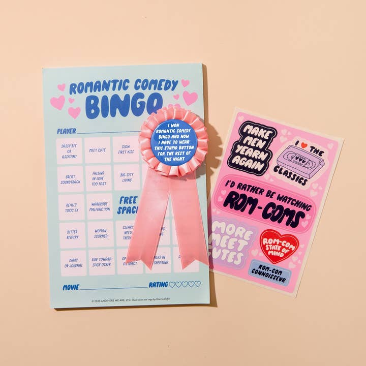 And Here We Are - Wholesale Card Game - Rom-Com Cheesy Movie Night Bingo - - Stocking stuffer, Holiday, Gift Guide3