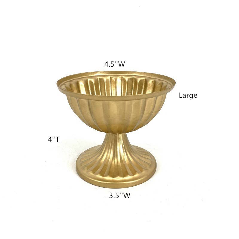 Sweet Home Deco - Wholesale Vase - Metal Gold Floral Holders, Centerpiece Vases, Brass Pin Frog1