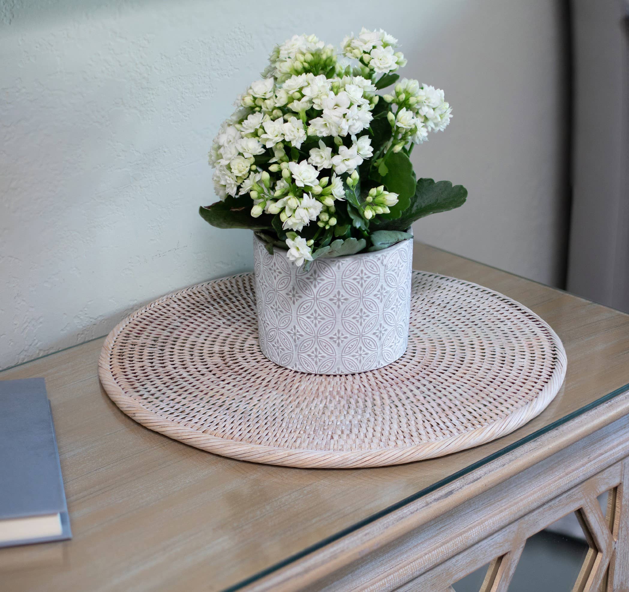 Artifacts Trading Company - Venta al por mayor Manteles individuales - Plato de Carga de Tejido Sólido de Ratán9