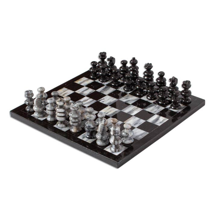 NOVICA Sophisticate Marble chess set for wholesale by NOVICA