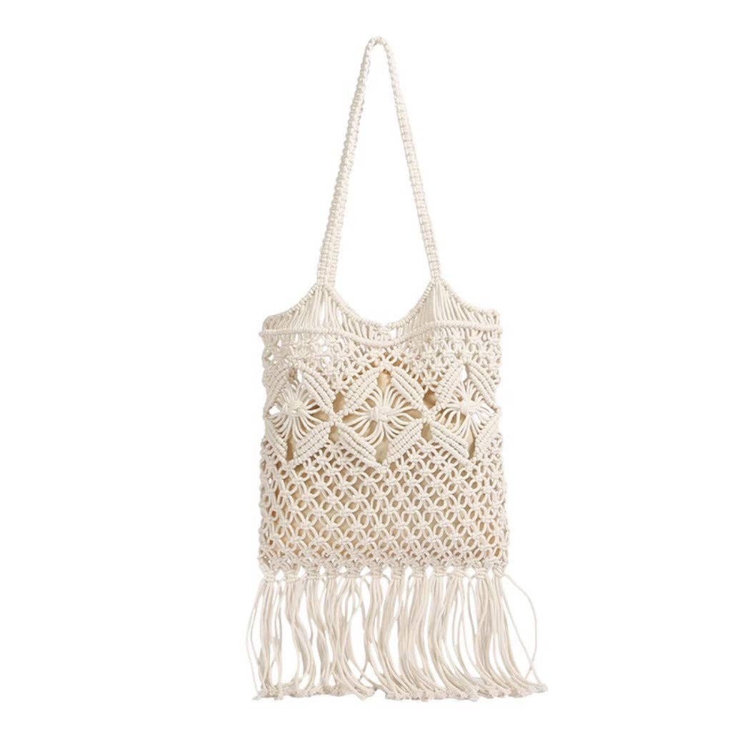 Funkyrel® Atzbranding Limited - Wholesale Tote Bag - Women's - Cosbai - Boho Fringe Crochet Bag - Basic & Chic9