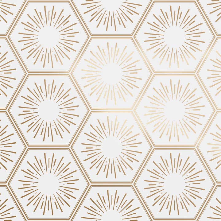 Hello Sunshine Gold Peel and Stick Wallpaper, 28 sq. ft. for wholesale by Tempaper & Co ®