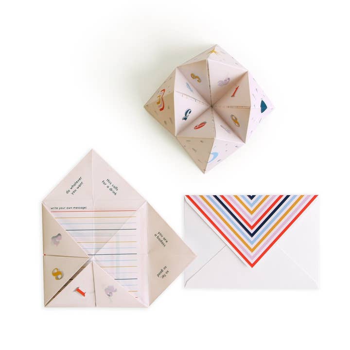 UWP Luxe - Wholesale Encouragement Card - Cootie Catcher Pop-Up Card