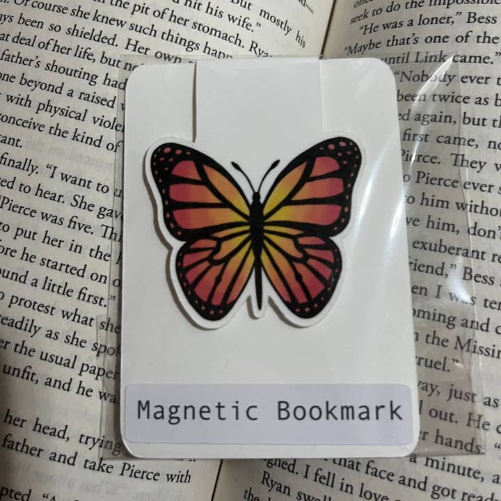 Orange Butterfly Magnetic Bookmark for wholesale by Always by Ashley Design