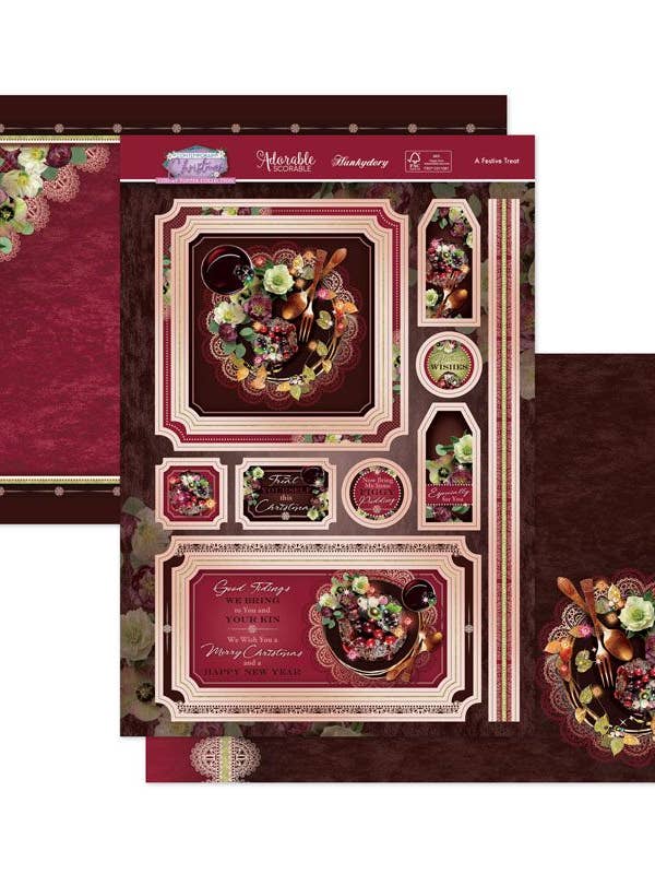 A Festive Treat Luxury Topper Set for wholesale by Ecstasy Crafts Distributing