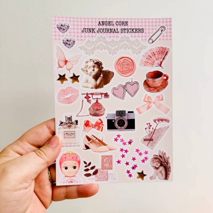 Junk Journal Stickers, Angel Core for wholesale by Sonny Rising