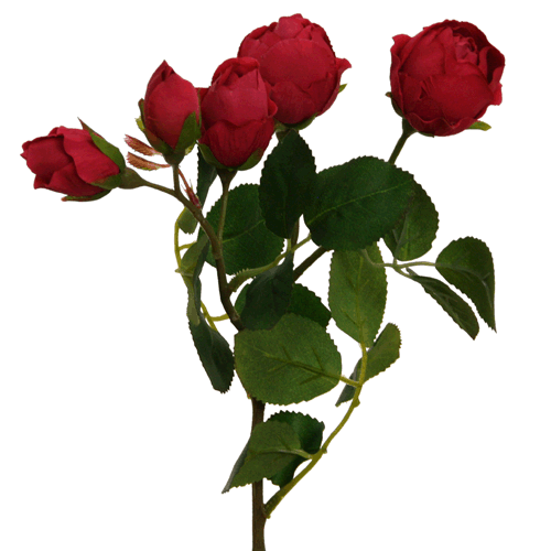 Floratexx - Wholesale Artificial Flowers - rose 39 cm red x50