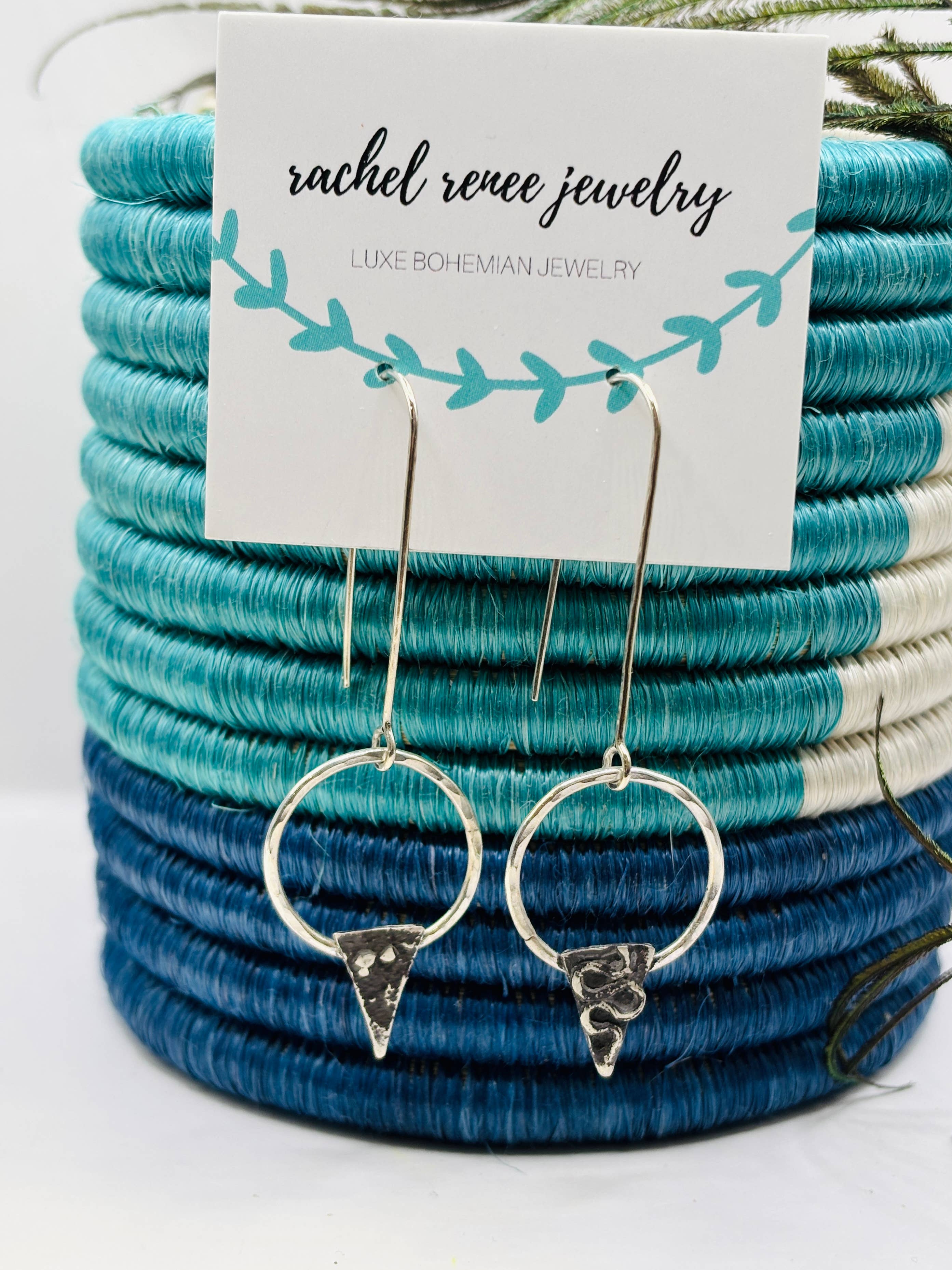 Rachel Renee Jewelry - Wholesale Dangle Earrings - ASTRID Reticulated Spiked Hoops2