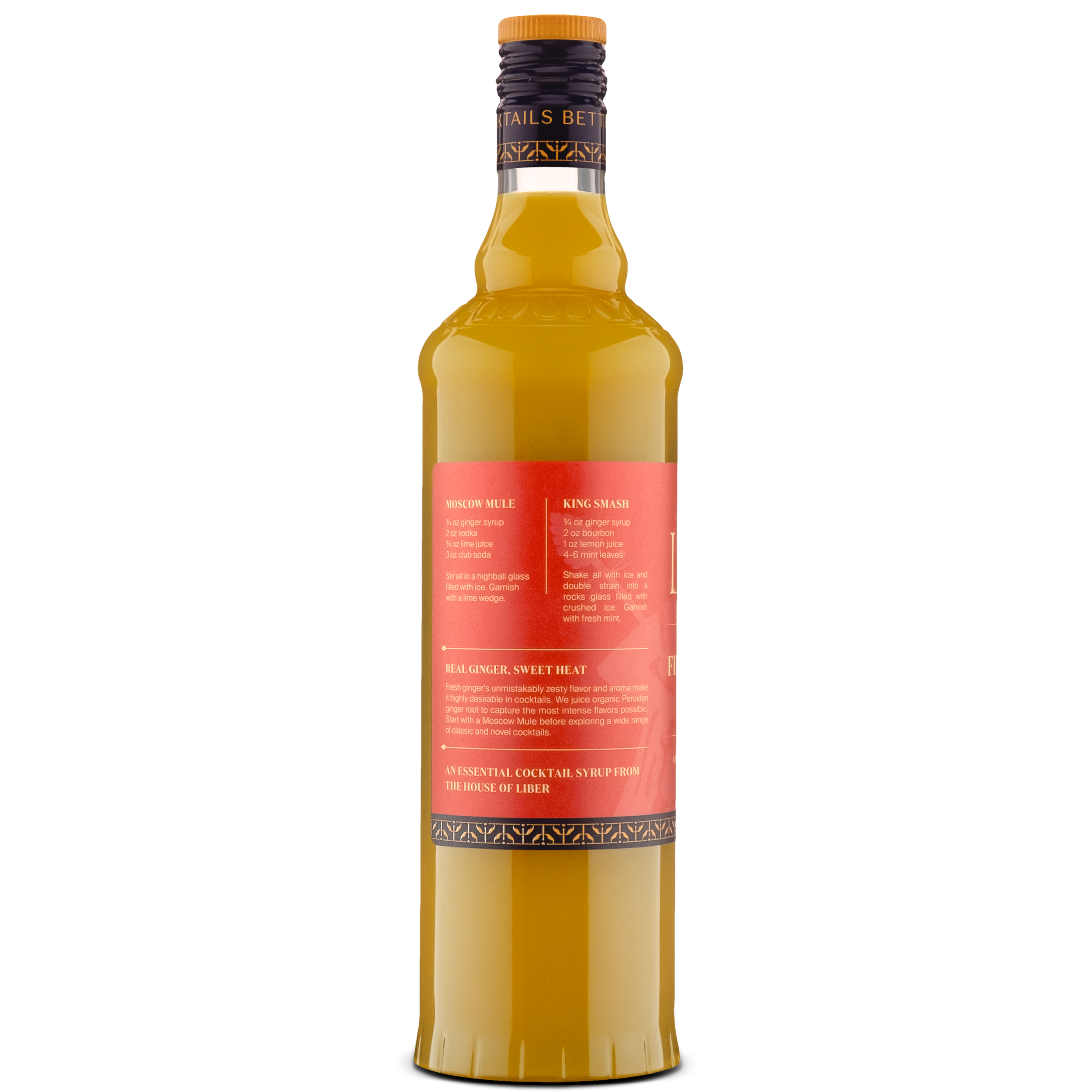 Liber & Co. - Wholesale Cocktail Mix/Syrup - Fiery Ginger Syrup1