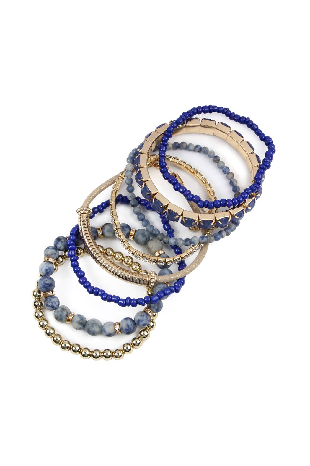 MYS Wholesale Inc - Wholesale Beaded Bracelet - Regular Size Stack-able Beads Bracelet Set10