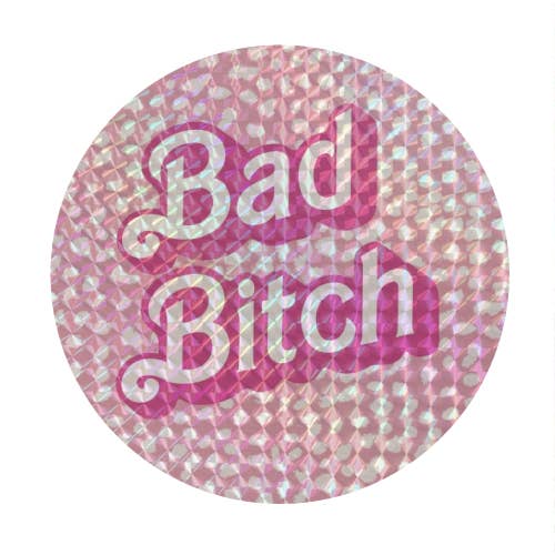 ART WOW (We Ship to the US with DHL) – wholesale Sticker – Circle Stickers 'Bad Bitch Barbie Dalmat2