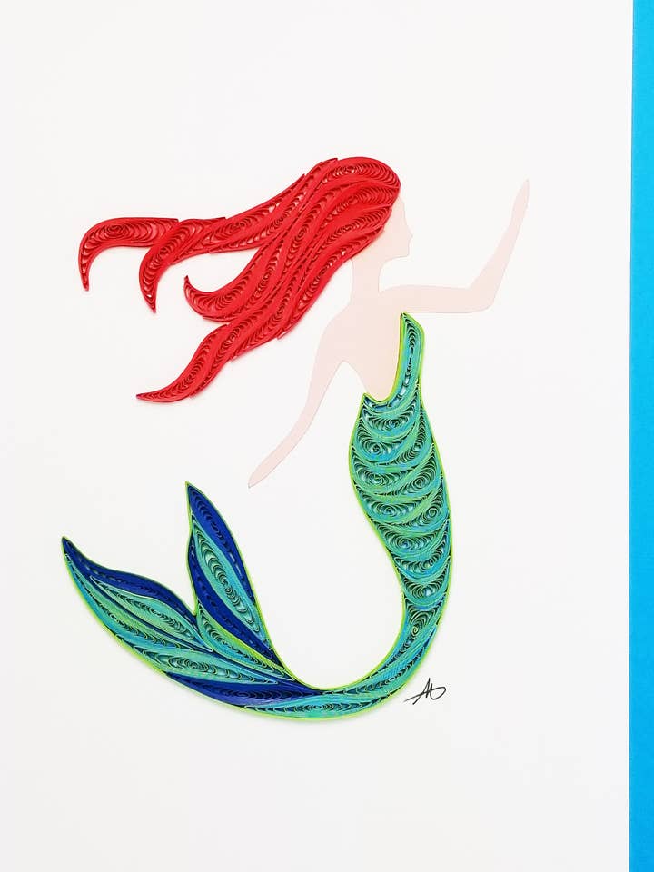 #717 Mermaid for wholesale by Iconic Quilling