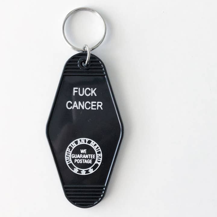 Fuck Cancer Key Tag for wholesale by pixel paper hearts