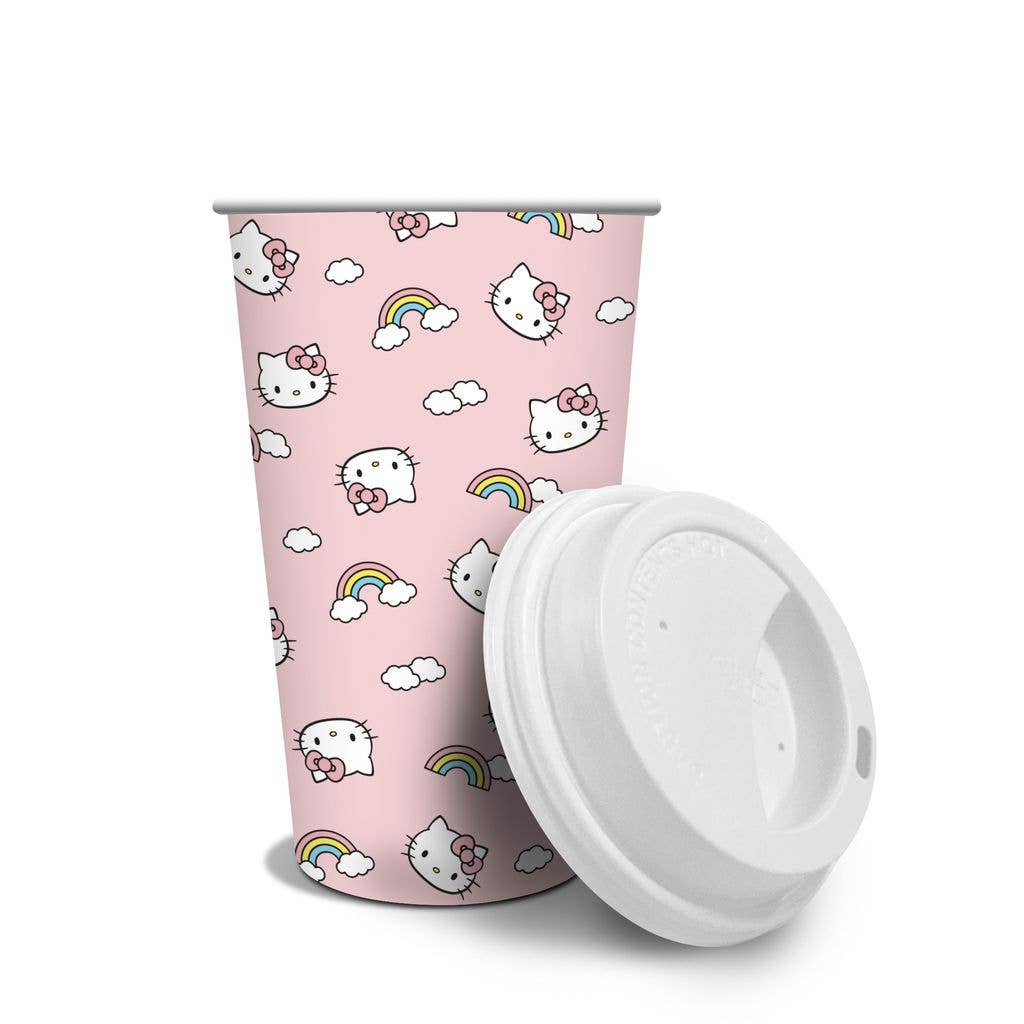 Studio Oh! - Wholesale Disposable Cup - Hello Kitty Rainbow Skies Paper Hot Cups2