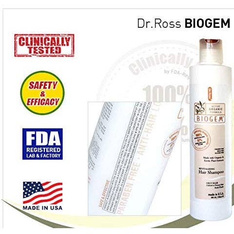 Palace Beauty Galleria – Engroshandel Hårshampoo – BIOGEM pH-balanceret revitaliserende shampoo til fedtet hår - 355m1