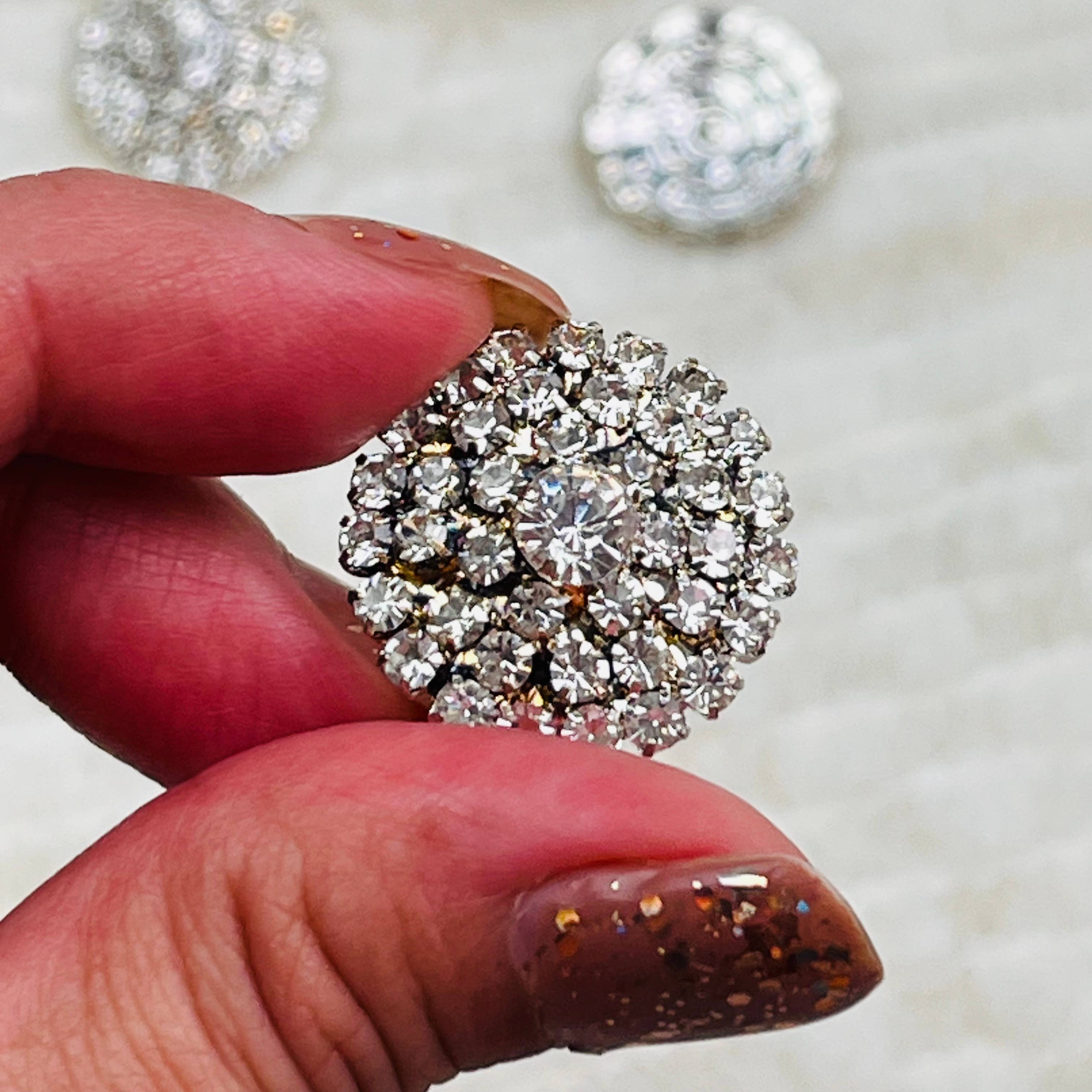 Jazy and Eve – Botão de costura por atacado – Botão de strass, botão adornado1