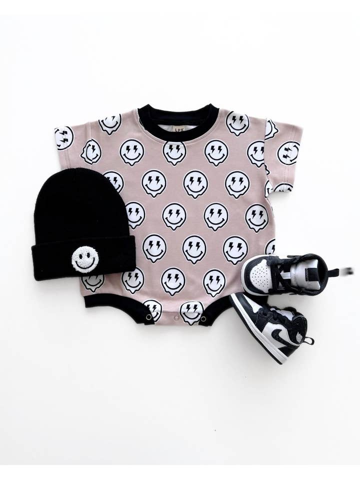 Lucky Panda Kids - Wholesale Bodysuit (Non-Footed) - Baby - Short Sleeve Baby Bubble Romper | Electric Drippy4