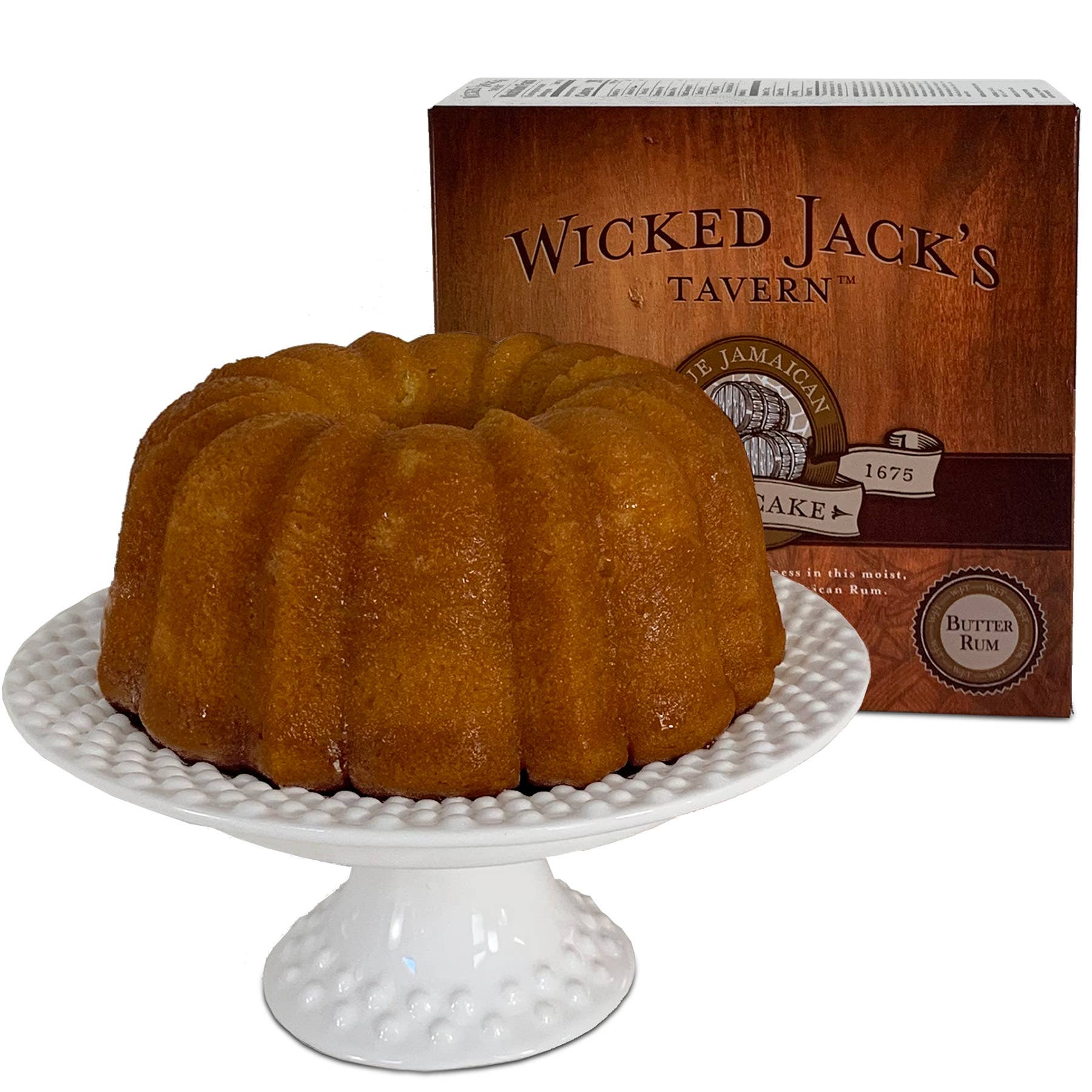Wicked Jacks Jamaica Rum Cake/ Aroma Ridge Coffee Roasters - Wholesale Cake -  Wicked Jacks Tavern Rum Cakes - Variety Pack , 20oz 3