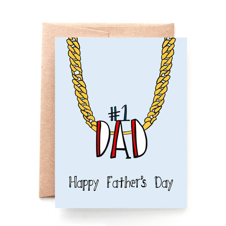 Dad Chain, Father's Day Card for wholesale by Yellow Daisy Paper Co.
