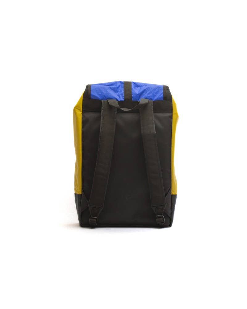 DEMANO - Venta al por mayor Mochila - Unisex - Pals - Eco Mochila Reciclada KiteSurf - Amarillo Azul1
