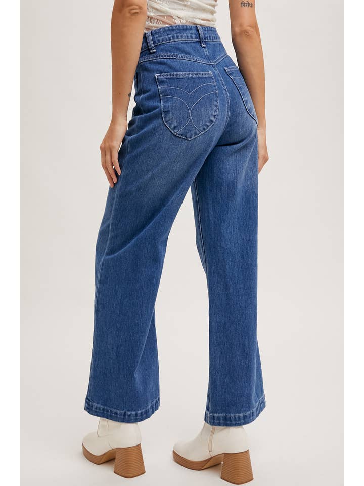 Bluivy - Wholesale Jeans - Women's - HIGH RISE WIDE LEG DENIM JEANS13