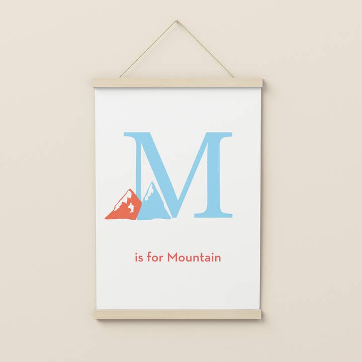 Impressão ilustrada do alfabeto letra M por atacado de Know It All Prints