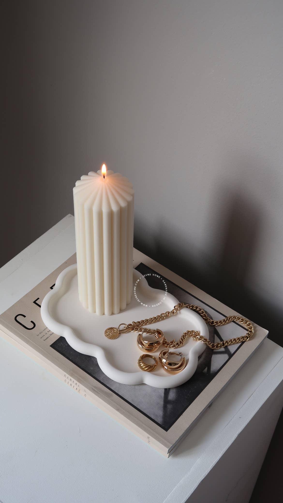 Jeune Home - Wholesale Decorative Tray - Nami - oblong wavy tray | Wavy tray | cloud tray 7