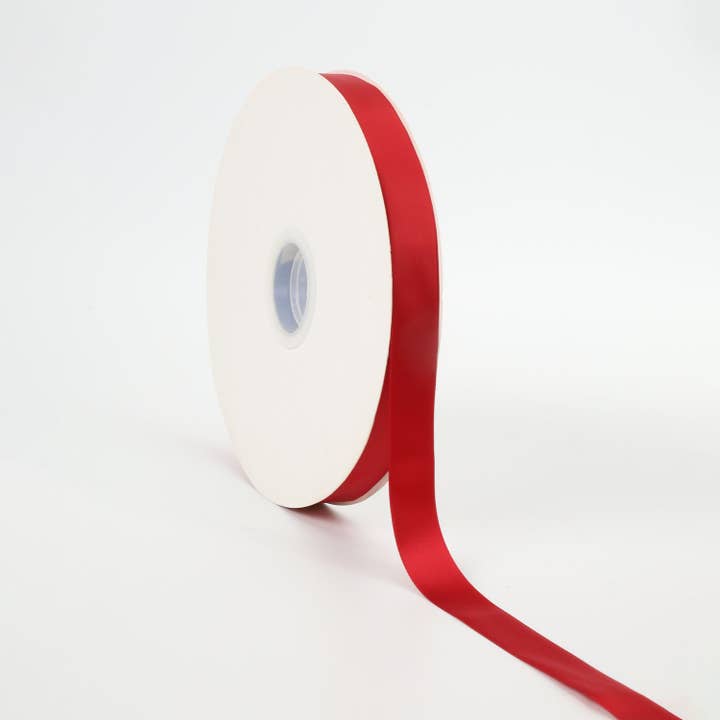 LA Ribbons Wholesale - Wholesale Ribbon - Gift Wrapping - Double Face Satin Ribbon | Red (250)4