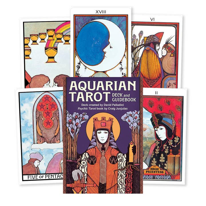 Aquarian Tarot Cards Deck & Guidebook Us Games Systems for wholesale by Cardshouse