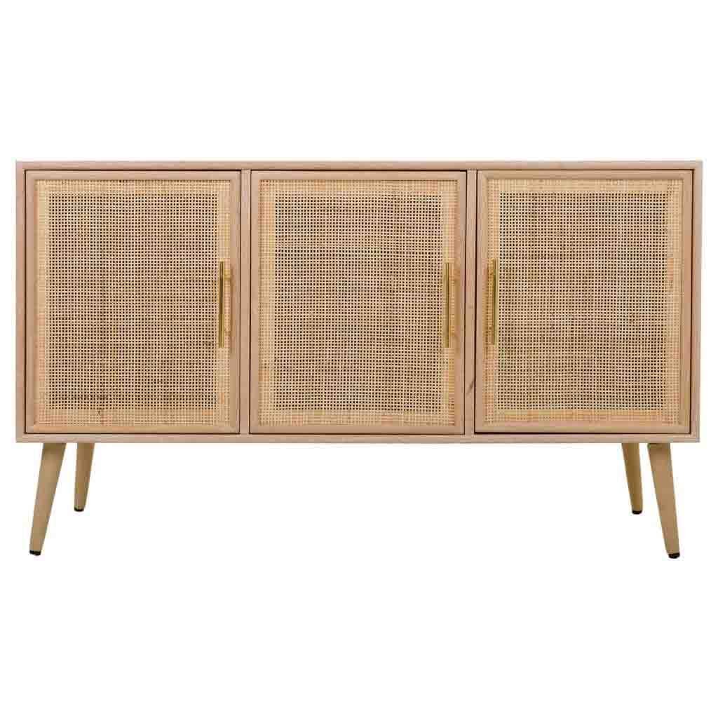 Creaciones Meng - Wholesale Sideboard - WOODEN SIDEBOARD AND GRID 120x41.5x71h cm2