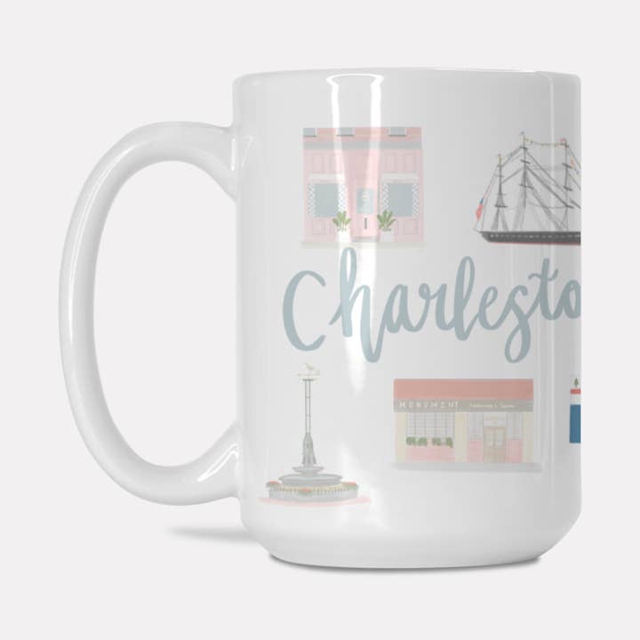 New Charlestown Landmark Mug for wholesale by Palm Prints