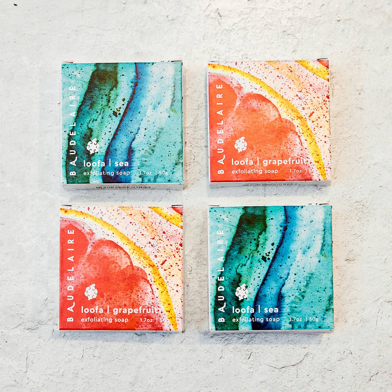 Baudelaire - Wholesale Bar Soap - Sea Loofa 1.7oz - Cylinder & 24 Bars2