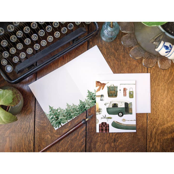 Outdoor Camping // Hiking // Nature Lover Note Card for wholesale by ALICIA'S INFINITY