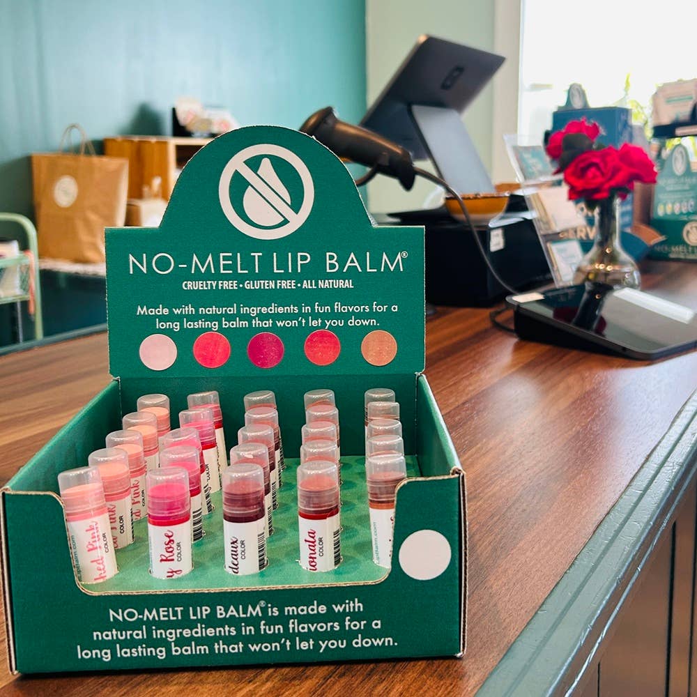 NO-MELT LIP BALM - Wholesale Lip Balm - NO-MELT LIP TINT  tinted lip balms with display1