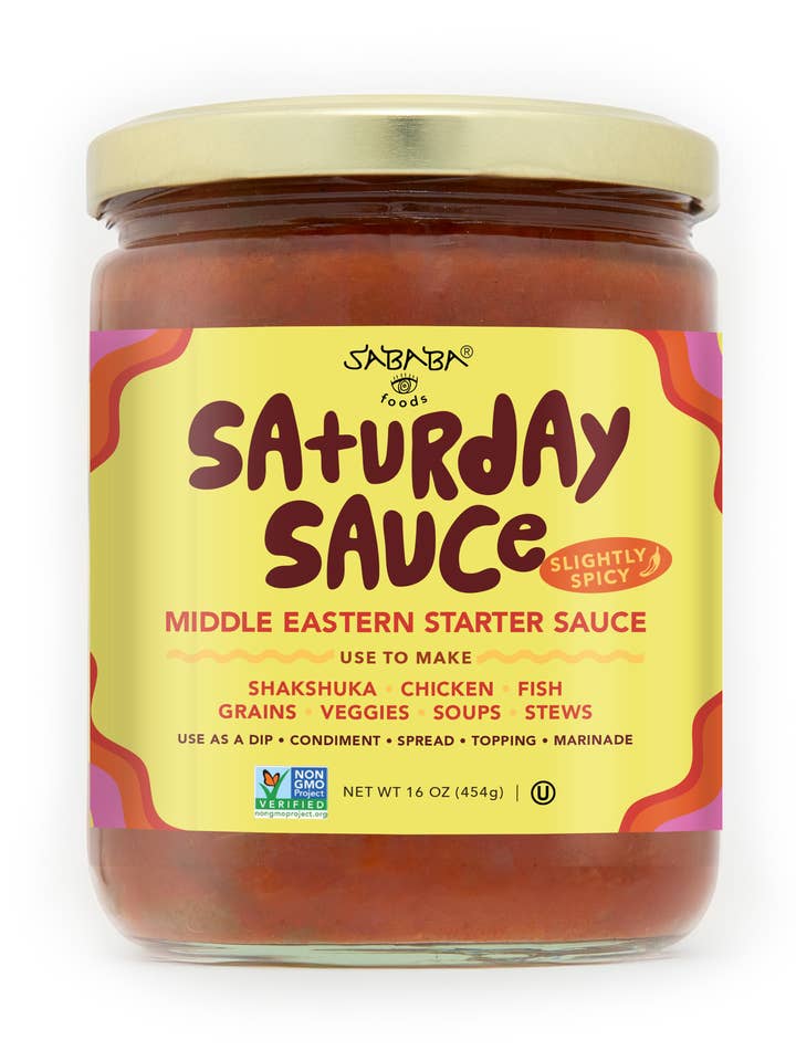 Sababa Foods Saturday Sauce (Slightly Spicy)- 16 oz. for wholesale by Sababa Foods