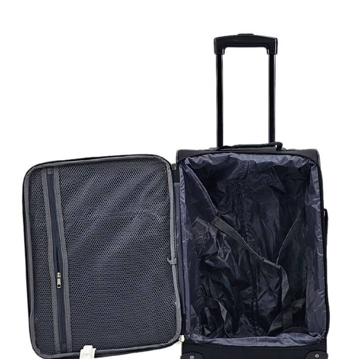 Infinity Leather (Upperclass Fashions Ltd) - Vente Valises - Valises légères 4 roues Bagages de voyage Sacs souples Ensemble cabine