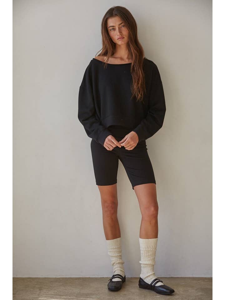 By Together - Wholesale Sweatshirt - Women's - L8591 | Knit Cotton Polyester Garment Washed Pullover 7