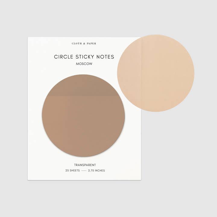 Cloth & Paper - Wholesale Sticky Notes - Transparent Circle Sticky Notes21