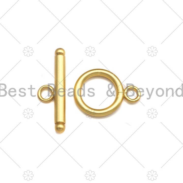 BestBeads&Beyond – wholesale Clasp – 1 Set Gold and Silver Plated Toggle Clasp, Y255
