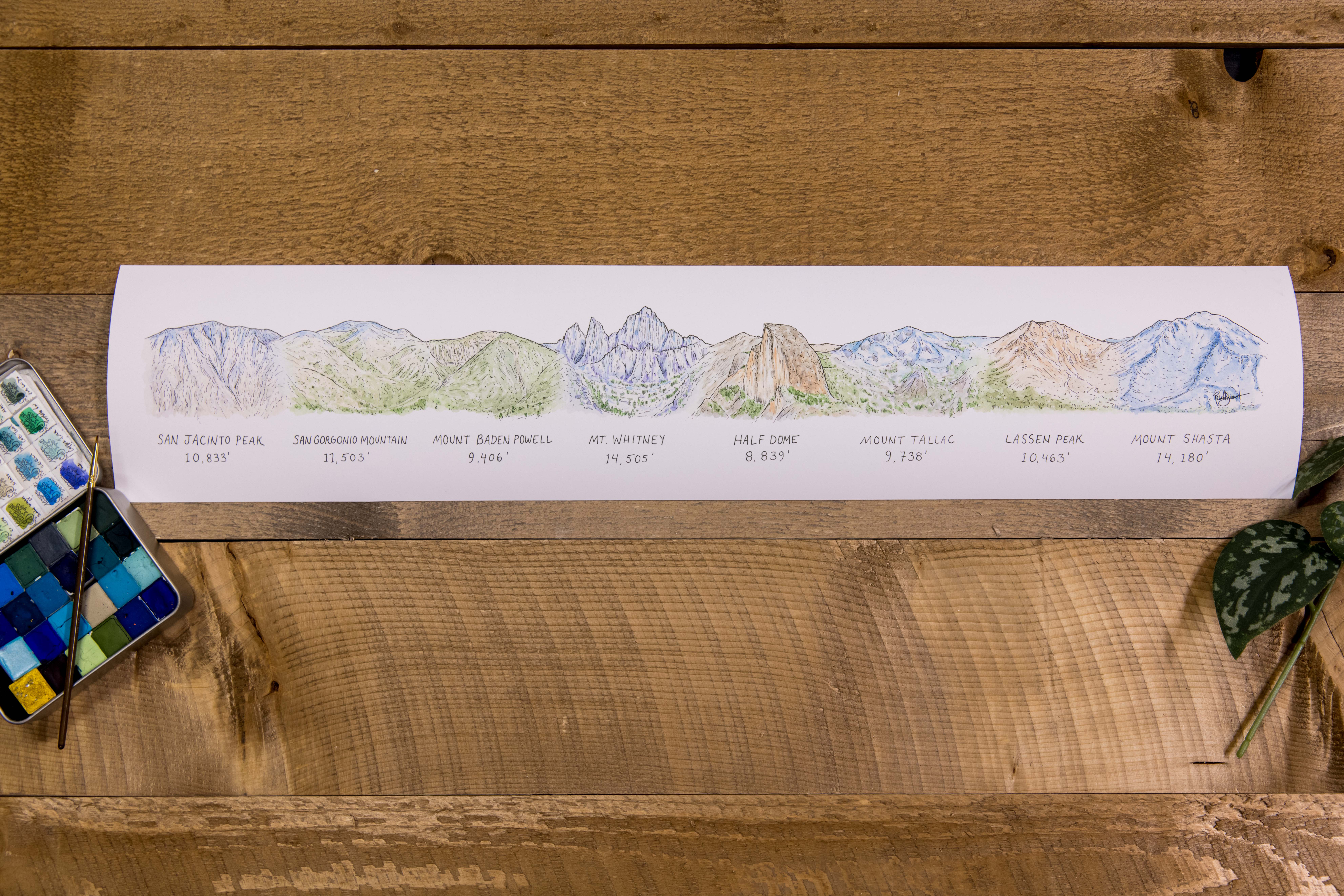 Hiker Booty - Wholesale Art Print - California Mountainscape5