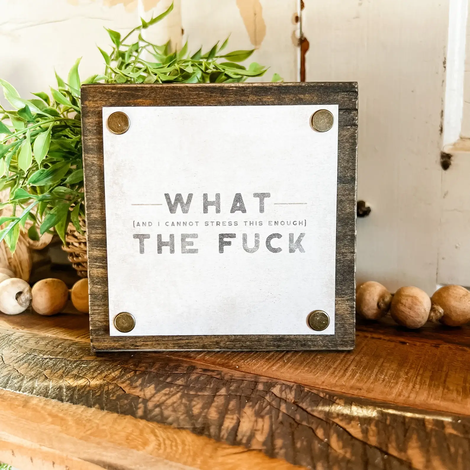WillowBee Signs & Designs - Wholesale Desk/Tabletop Sign - Funny Mini Wood Block Sign5