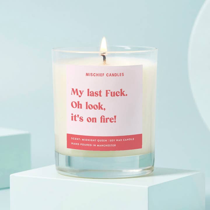 Mischief Candles - Wholesale Jar/Filled Candle - Funny My Last Fuck Friendship Gift Funny Candle0