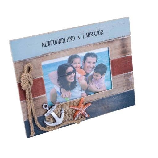 Blue Harbour Picture Frame 4X6 Newfoundland & Labrador-049 for wholesale by International Gifts Ltd.