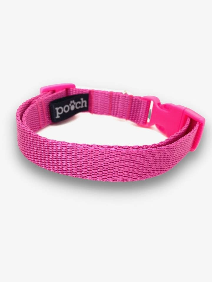 Collar de perro rosa para venta al por mayor de Pooch