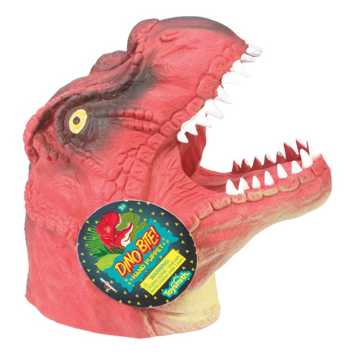 Toysmith - Wholesale Puppet - Kids & Baby - Dino Bite! Hand Puppet, Assorted Colors